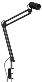 Lampă de masă cu clemă JUST LIGHT. 14773-18 TURN ME 1xE27/60W/230V negru