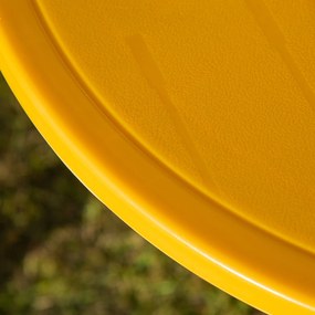 Outsunny Set de Grădină 4 Piese pentru Copii cu Model Tigru și Măsuță Rotundă, 2 Scaune Pliabile și o Umbrelă Reglabilă, Măsuță cu Scaune pentru Copii 3-6 Ani de Exterior, Galben | Aosom Romania