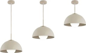 Brilagi - Lustră suspendată pe cablu COSMO 1xE27/60W/230V Ø30 cm bej/auriu
