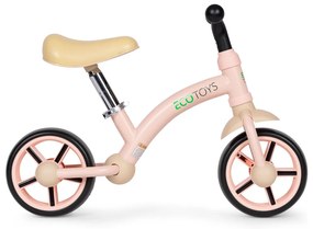 Bicicletă de jogging cu roți EVA și scaun reglabil roz