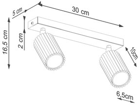 Brilagi - Spot LED CRESTO 2xGU10/10W/230V alb