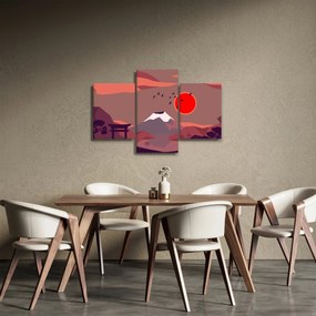 Tablou - Ilustrație a Muntelui Fuji (90x60 cm)