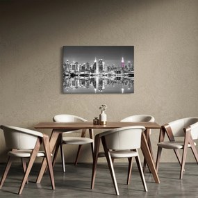 Tablou - New York și zgârie-norii mov (90x60 cm)