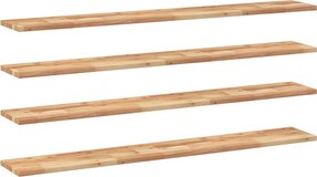 vidaXL Rafturi suspendate 4 buc. 140x20x2cm lemn masiv acacia netratat