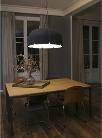 Lustra LED moderna design eco Ø80cm MUTE 3000K gri inchis / gri