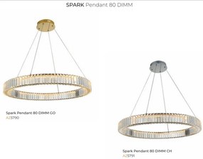 Lustra suspendata LED SPARK 80 DIMM CH