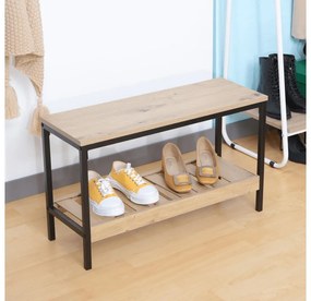 Pantofar Relieve (stejar + negru) . 1116481