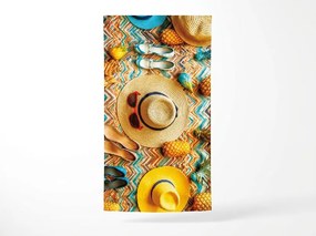 Prosop de plaja uscare rapida XXL VACALIO colorat 150 x 210 cm, 100% microfibra