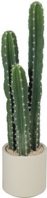 HOMCOM Plantă artificială Cactus mare 95 cm cu ghiveci, realist pentru casă, birou, verde | Aosom Romania