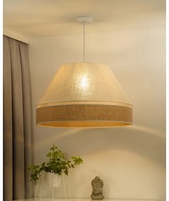 Lustră pe cablu YUTE Duolla AVIGNON 1xE27/15W/230V d. 60 cm gri/maro