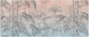 Tablou - Plante tropicale pe perete (120x50 cm)