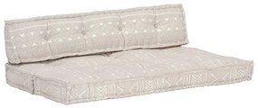 vidaXL Pernă pentru canapea din paleți, maro deschis, textil, petice