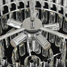 Brilagi - Lustră cu lanț ECLIPSE 7xE14/10W/230V, diametru 48 cm, argintie