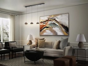 Lustra cu 4 pendule LED design modern Orbes