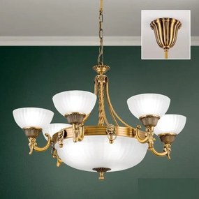 Candelabru stil clasic diam.75cm Rocca LU 1689/6+3 bronze OR