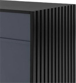 Comodă Teulat Doric, lățime 92 cm, negru