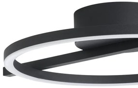 Plafonieră LED dimabilă Eglo 901113 AMANDOLO LED/17W/230V negru + telecomandă