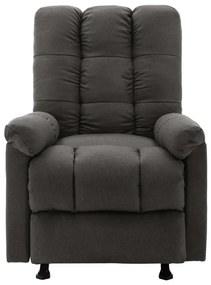 321411 vidaXL Fotoliu de masaj rabatabil, gri închis, material textil