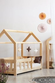 Pat pentru copii cu barieră Mila Classic  I 140x70 cm