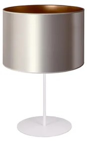 Lampă de masă Duolla CANNES 1xE14/15W/230V d. 20 cm argintiu/cupru/alb