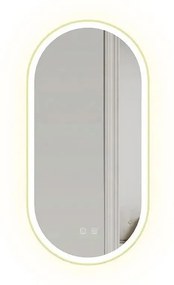 Oglinda LED OVL 50x100cm aurie