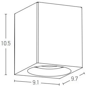 Aplica LED din beton pentru iluminat exterior IP65 Fleur I