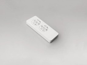Lustra LED cu Ventilator si telecomanda Siroco D-132cm alb/lemn