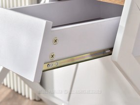 Masă PC Desiguo (stejar + alb). 1109744