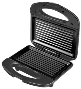 Sandwich maker Rosberg R51442C, 750W, 2 felii, Antiaderent, Inox, Negru
