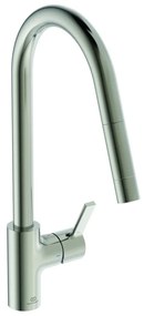 Baterie bucatarie cu dus extactibil Ideal Standard Gusto 235 argintiu Silver Storm 1 tip de jet