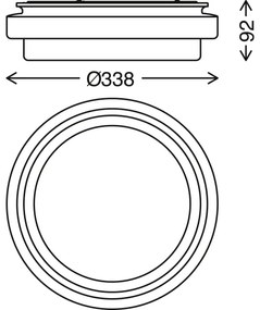 Plafonieră LED CAKE LED/18W/230V Briloner 3459-015
