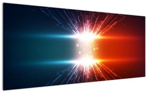 Tablou abstract cu glonț activ (120x50 cm)
