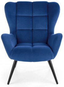 Fotoliu Tyrion velvet bleumarin H91 cm
