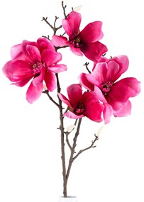 Floare artificială Magnolie roz, 86 cm