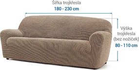 Nueva Textura Huse care se întind foarte bine NIAGARA alunei fotoliu triplu (l. 180 - 230 cm)