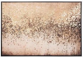 Tablou decorativ maro din MDF si panza, 122,6x4,3x82,6 cm, Bold Abstract Bizzotto