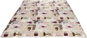 Pilota de vara, Alcam, Lavanda, microfibra matlasata, 200x220 cm, 150g/mp