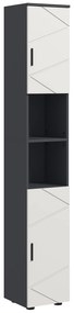 kleankin Dulap de Baie, Badschrank, Rafturi Reglabile, Pl?ci din Lemn Comprimat, Gri Deschis | Aosom Romania