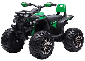 HOMCOM Quad electric 12V pentru copii, verde | AOSOM RO