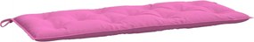 vidaXL Pernă pentru bancă de grădină, roz, 120x50x7 cm, textil