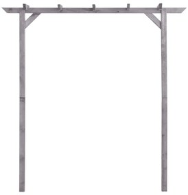Pergola de gradina, gri, 200x40x205 cm, lemn de pin tratat
