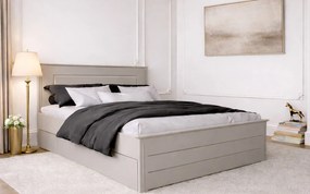 Pat lemn masiv Carlo cu sertar 140/160/180 cm - 180x200