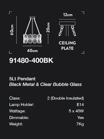 Candelabru design Art-Deco Belle D-40cm