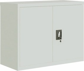 vidaXL Fișet, gri deschis, 90x40x70 cm, oțel