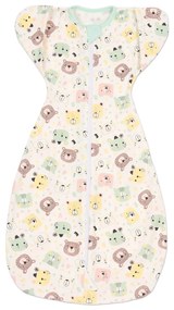 Sistem de infasat transformabil in sac de dormit, 1-6 luni Kidizi Swaddel Confort UP Hello Bear, 100% bumbac, 0.5 tog