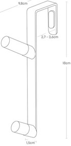 Cuier de ușă alb-natural din metal 1,5 cm Tower – YAMAZAKI