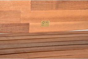 Bancă de grădină maro din lemn masiv Hadia – Garden Pleasure