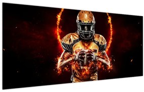 Tablou - Jucător de fotbal american (120x50 cm)