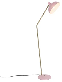 Lampă de podea retro roz cu bronz - Milou