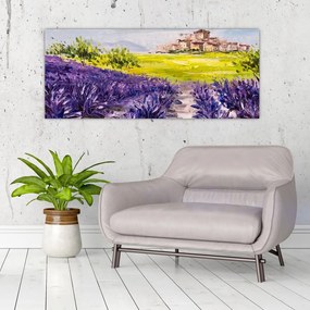 Tablou - Provence, Franța, pictură în ulei (120x50 cm)